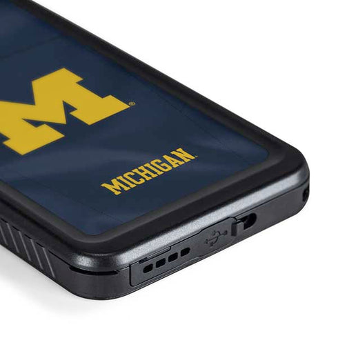 University of Michigan Blue Jersey Galaxy S24 Plus Waterproof Case